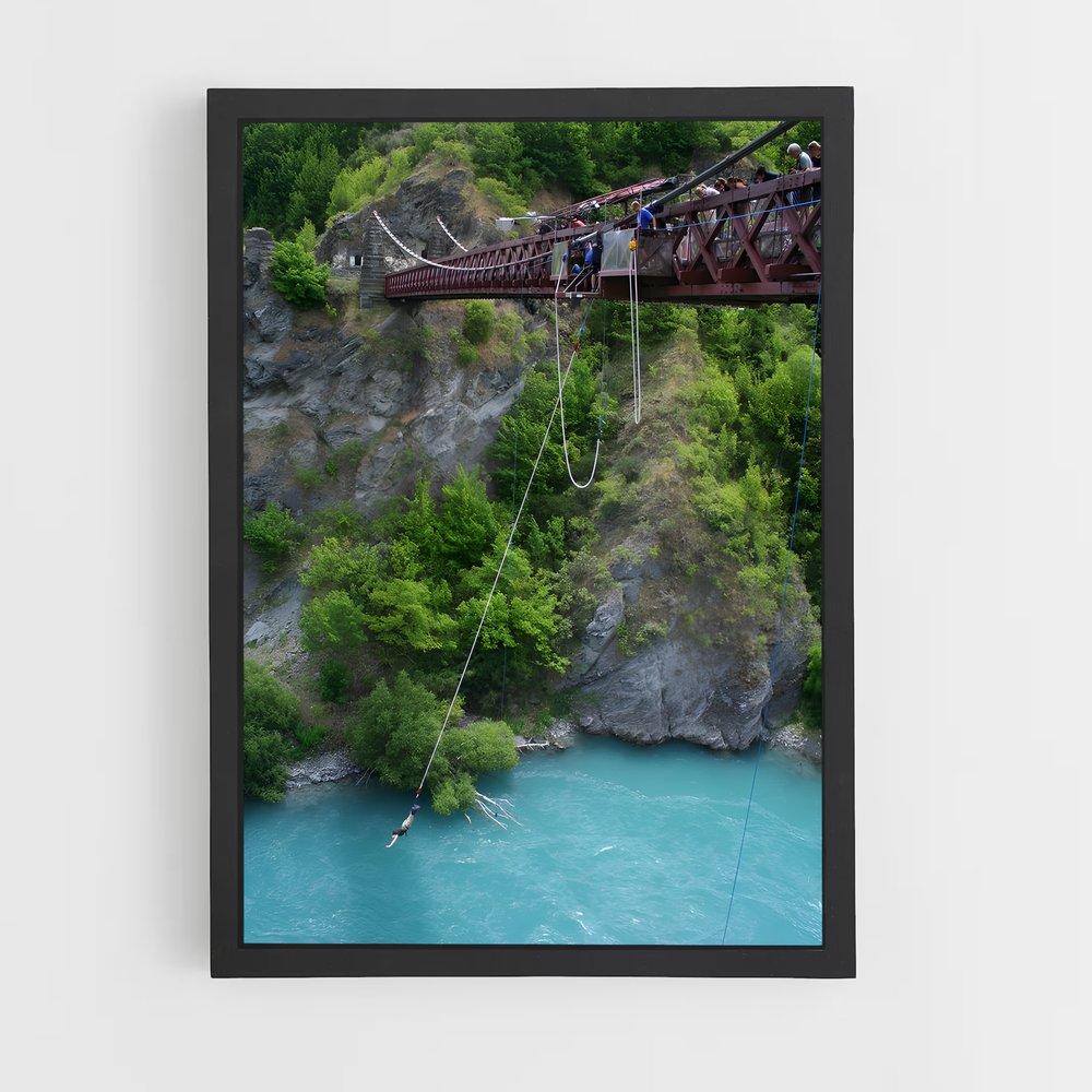 Poster Adrénaline au-dessus du Vide – affiche Saut à l’élastique (vue 2)